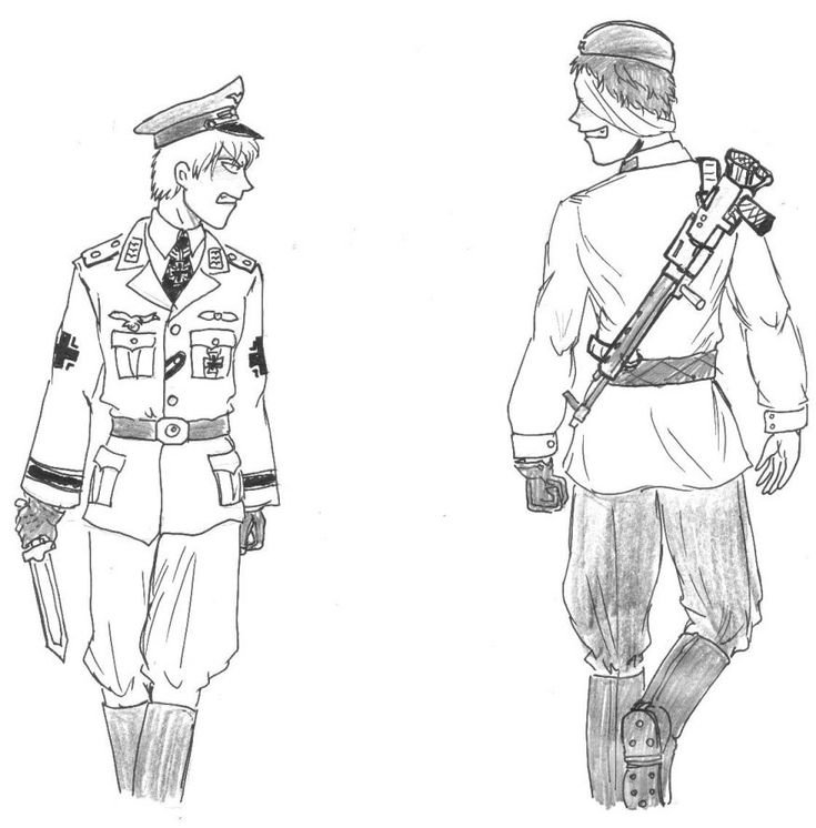 Рисунок солдату