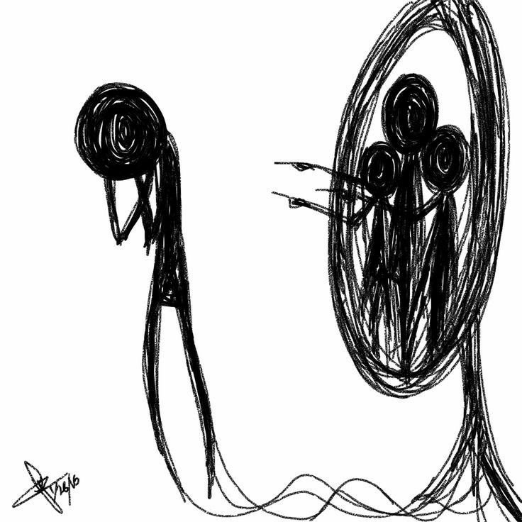 Страшные рисунки для срисовки
