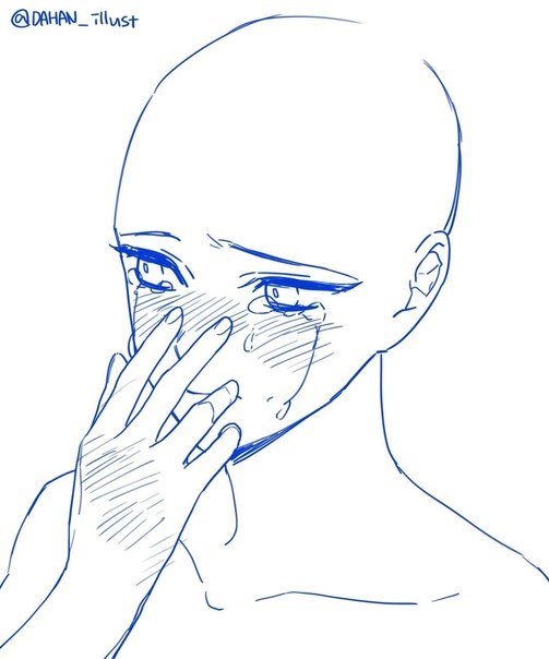 Позы для рисования плач