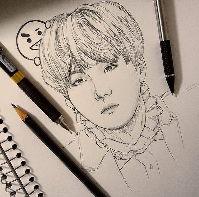 BTS тэхён скетчи