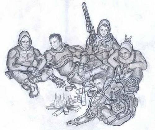 Сталкер картинки раскраски