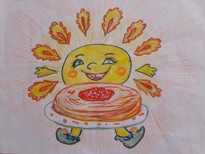 Масленица рисунок