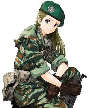 Аниме военные девушки