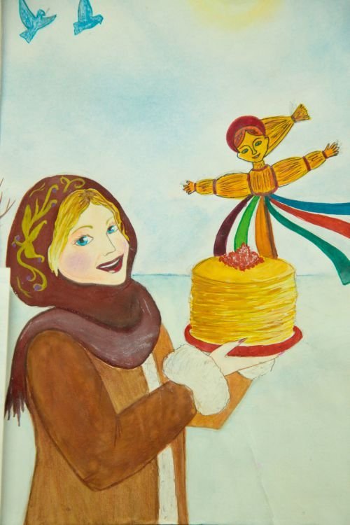 Масленица рисунок