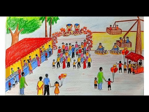 Ярмарка рисунок 5 класс