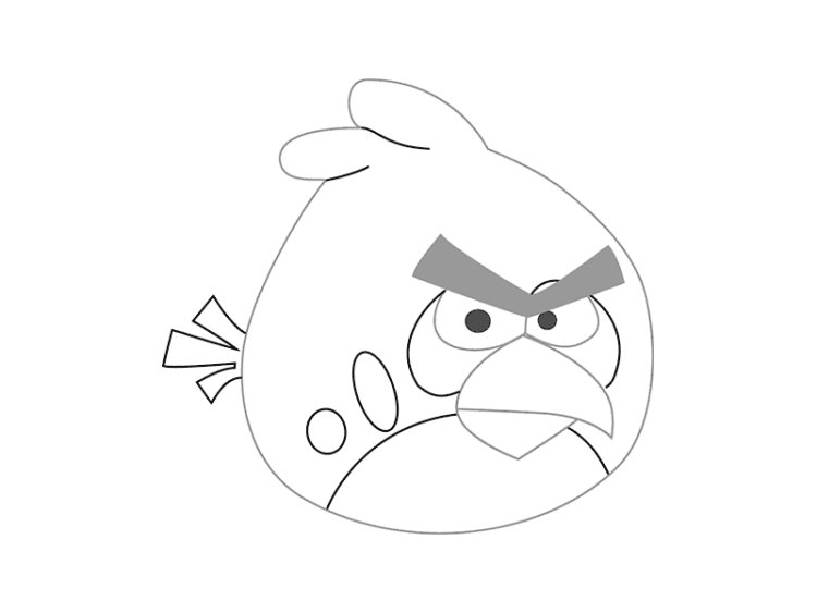 Angry Birds раскраска