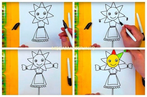 Масленица рисунок легкий