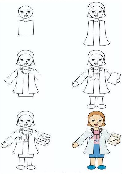 Рисование человека для детей