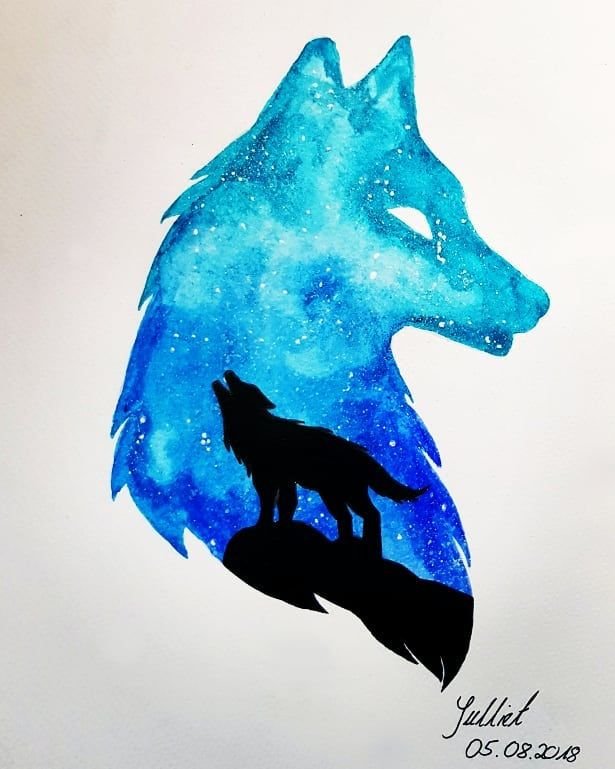 Рисунки животных гуашью