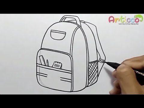 Рюкзак рисунок карандашом