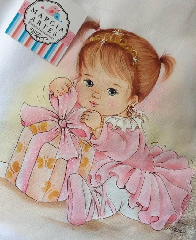 Милая малышка рисунок