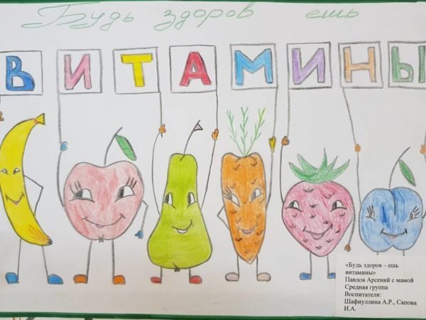 Рисунок на тему здоровое питание