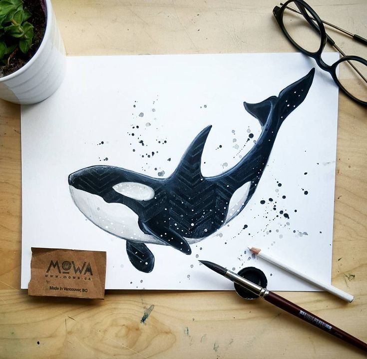 Рисование кита