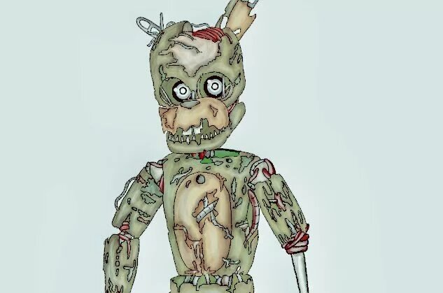 Рисунки ФНАФ спринг трап