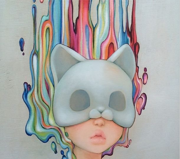 Cat with a Mask cartoon