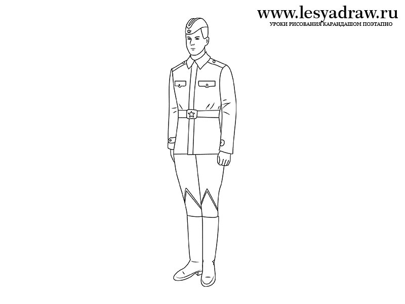 Военные рисунки карандашом