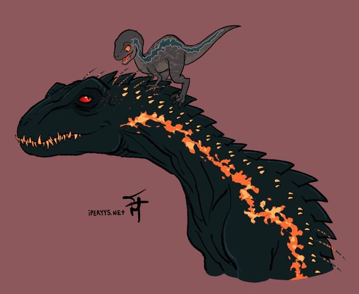 Пндораптор и блю любовь арт