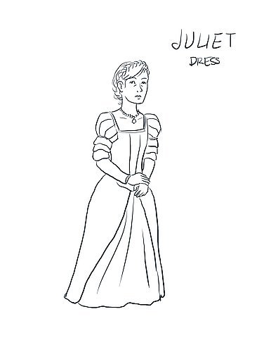 Ромео и Джульетта раскраска