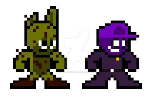 Спрингтрап пиксель арт