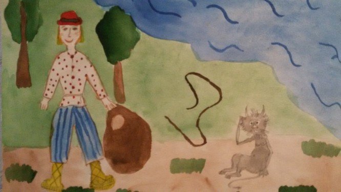 Сказка о попе и работнике его Балде рисунок