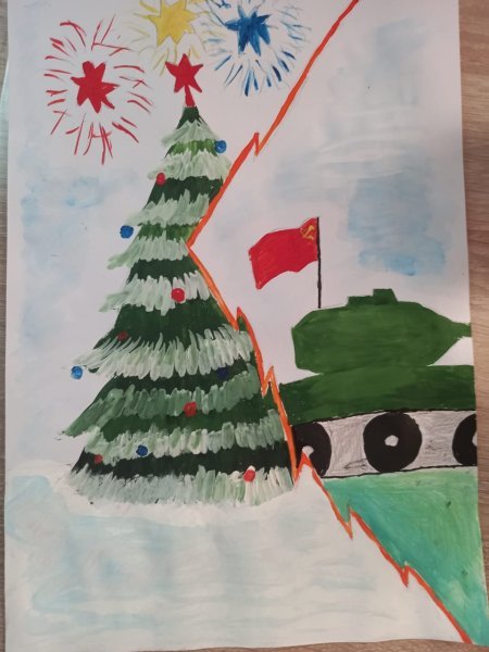Елка Победы рисунки