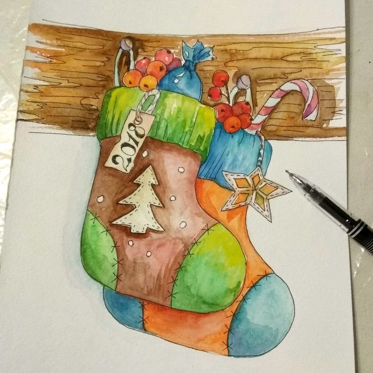 Новогодние рисунки