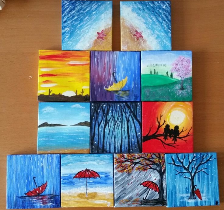 Рисунки красками для начинающих