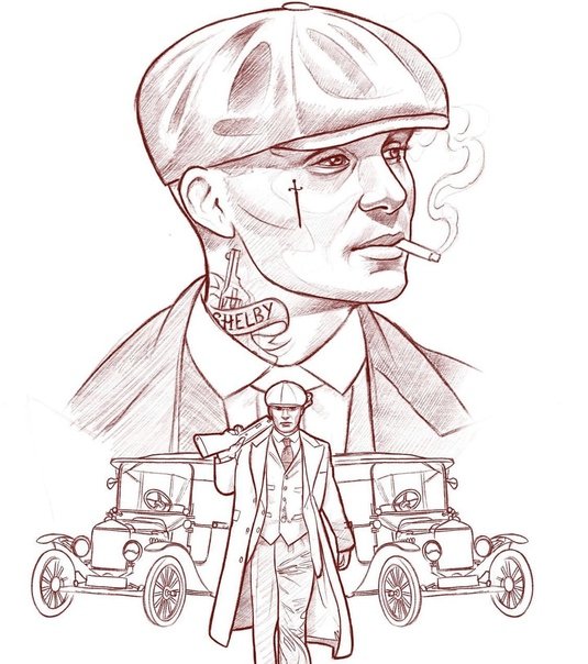 Острые козырьки шарж