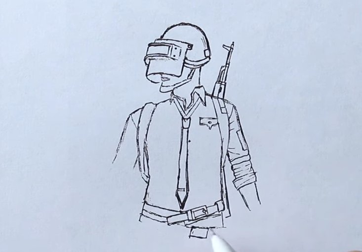Рисунки для срисовки PUBG