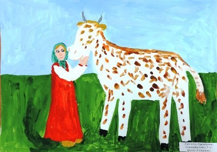Крошечка Хаврошечка рисование старшая группа