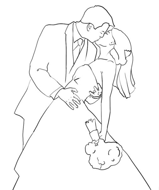 Свадьба рисунок