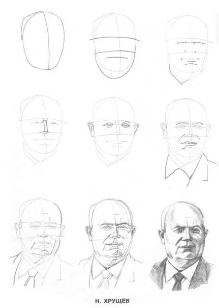 Хрущев нарисовать легко