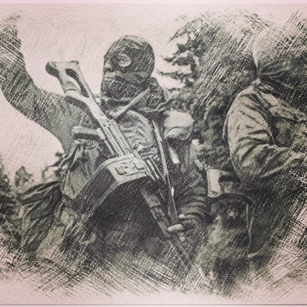 Рисунок война на Донбассе