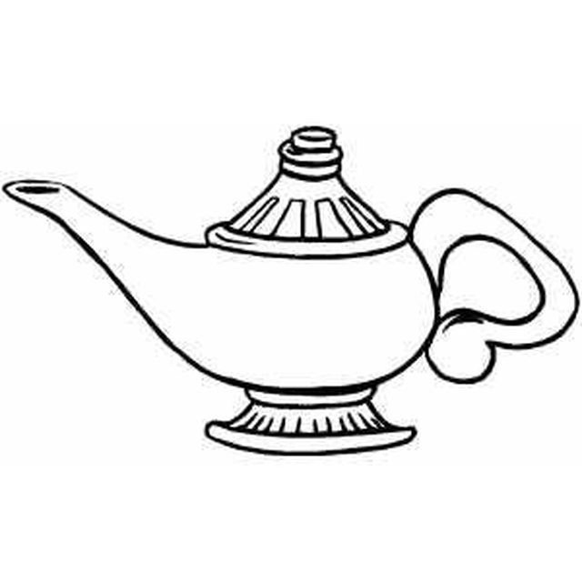 Лампа Аладдина срисовать