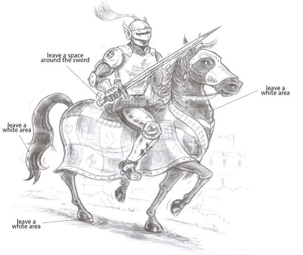 Рыцарь рисунок