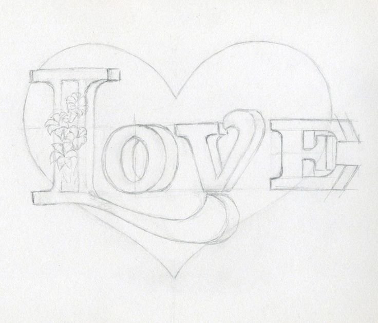 Рисунки Love