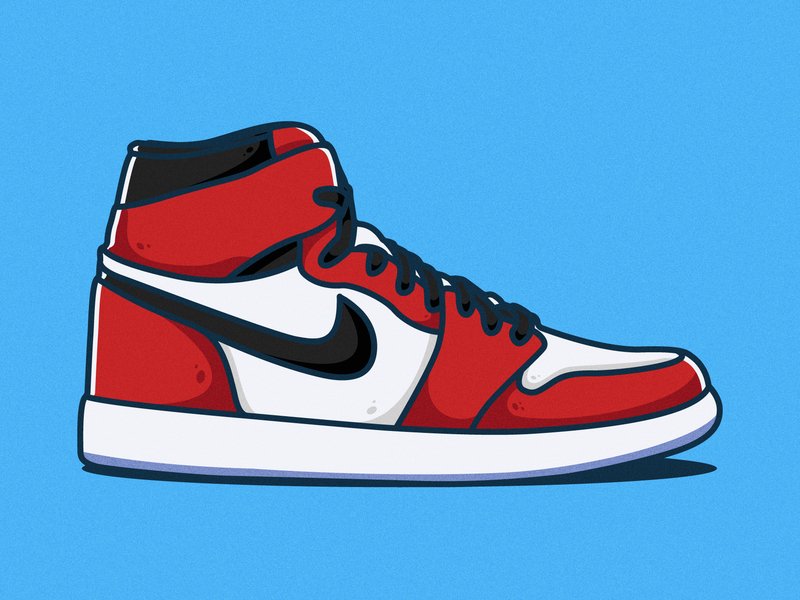 Nike Air Jordan 1 рисунок