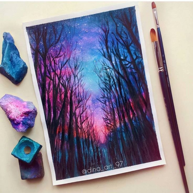 Идеи для рисунков красками