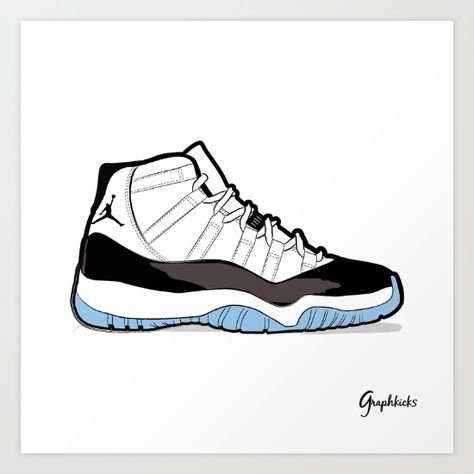 Jordan 11 Concord Sketch