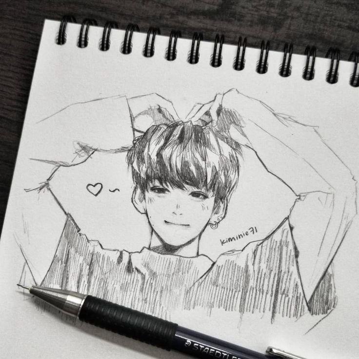 BTS тэхён скетчи