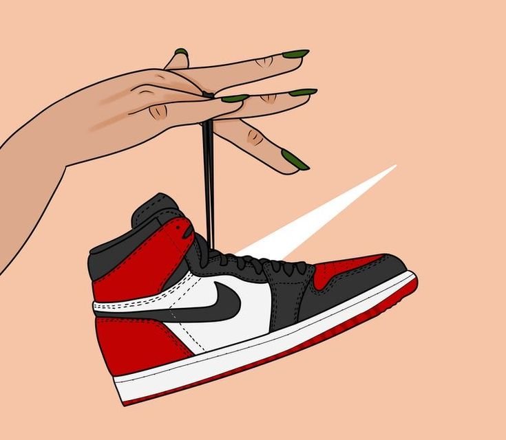 Nike Air Jordan 1 рисунок