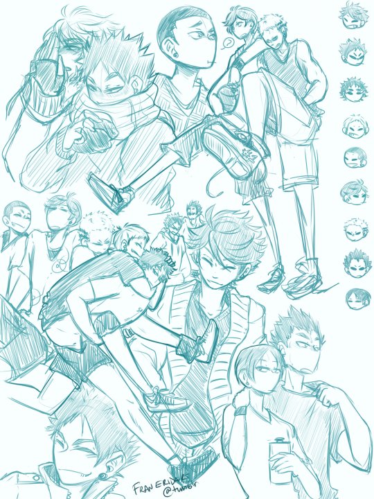 Скетчбук Haikyuu