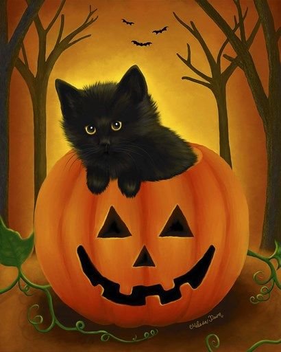Хэллоуин коты