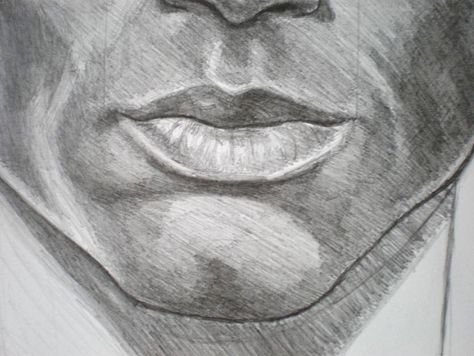 Губы мужчины рисунок