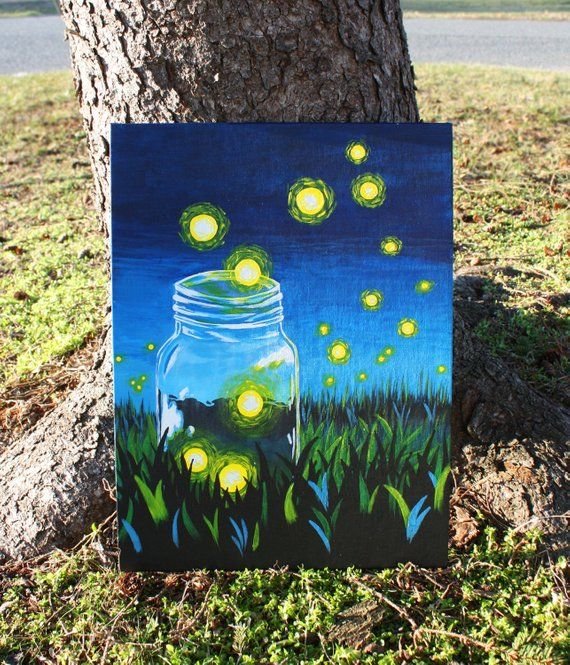 Небольшие рисунки акрилом
