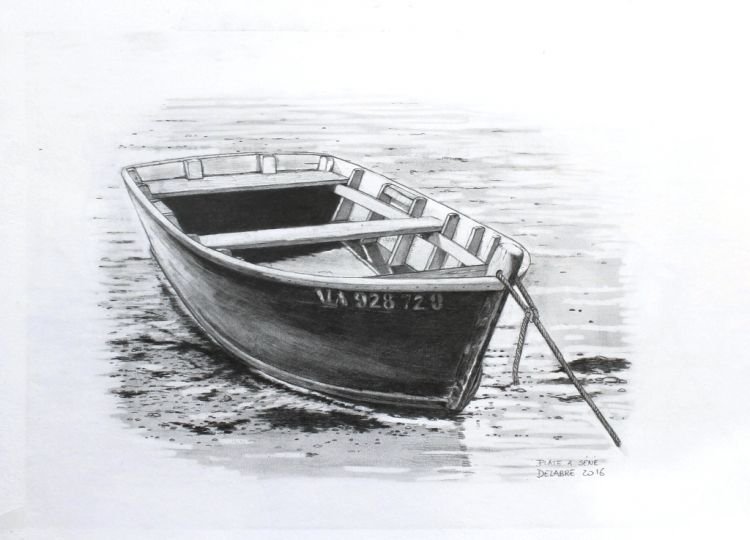 Лодка рисунок