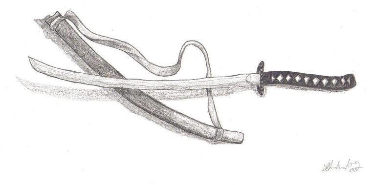Рисунок катаны