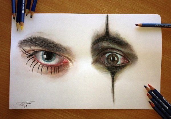 Красивые рисунки цветными карандашами