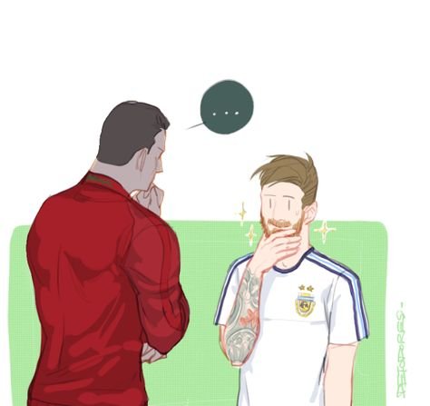 Криштиану Роналду и Лионель Месси арт