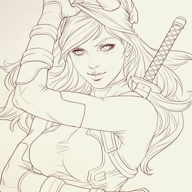 Скетч Artgerm